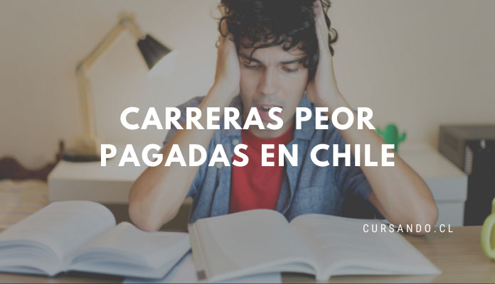 carreras peor pagadas en chile